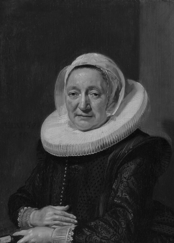 Frans Hals, {{Portret van een 57-jarige (dominees)vrouw}} (1639). Collectie Boijmans van Beuningen, Rotterdam