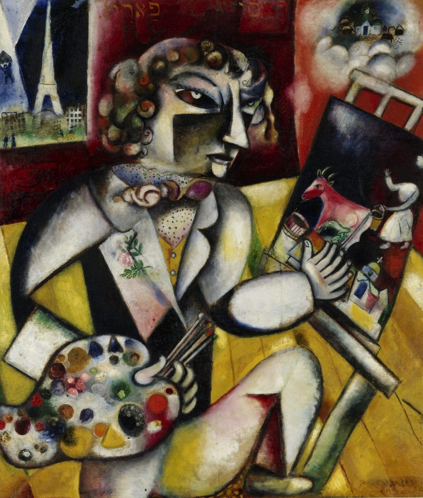 Marc Chagall, Zelfportret met zeven vingers, 1912-1913