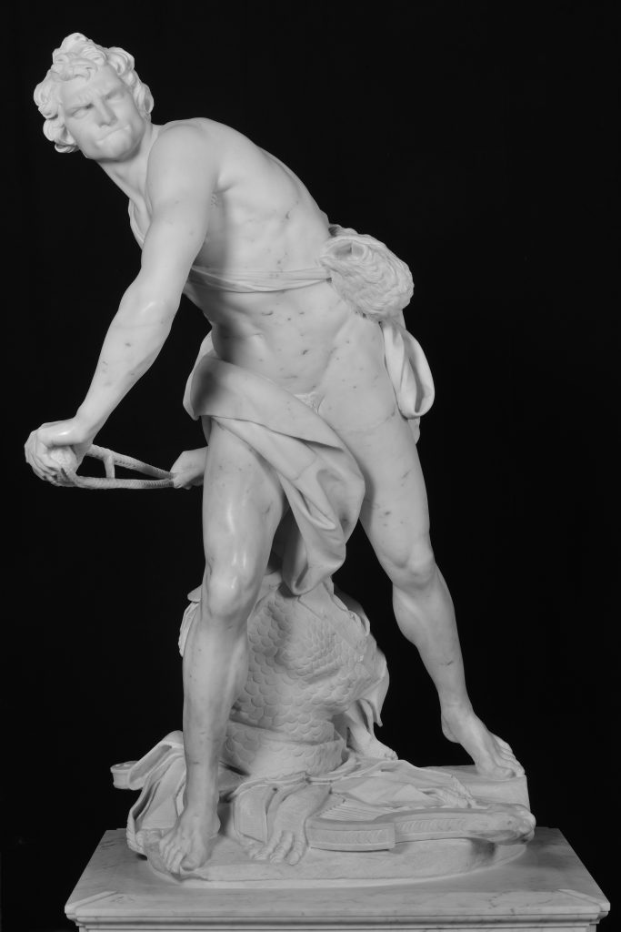 Bernini, David, 1623-24 (detail), Galleria Borghese, Rome