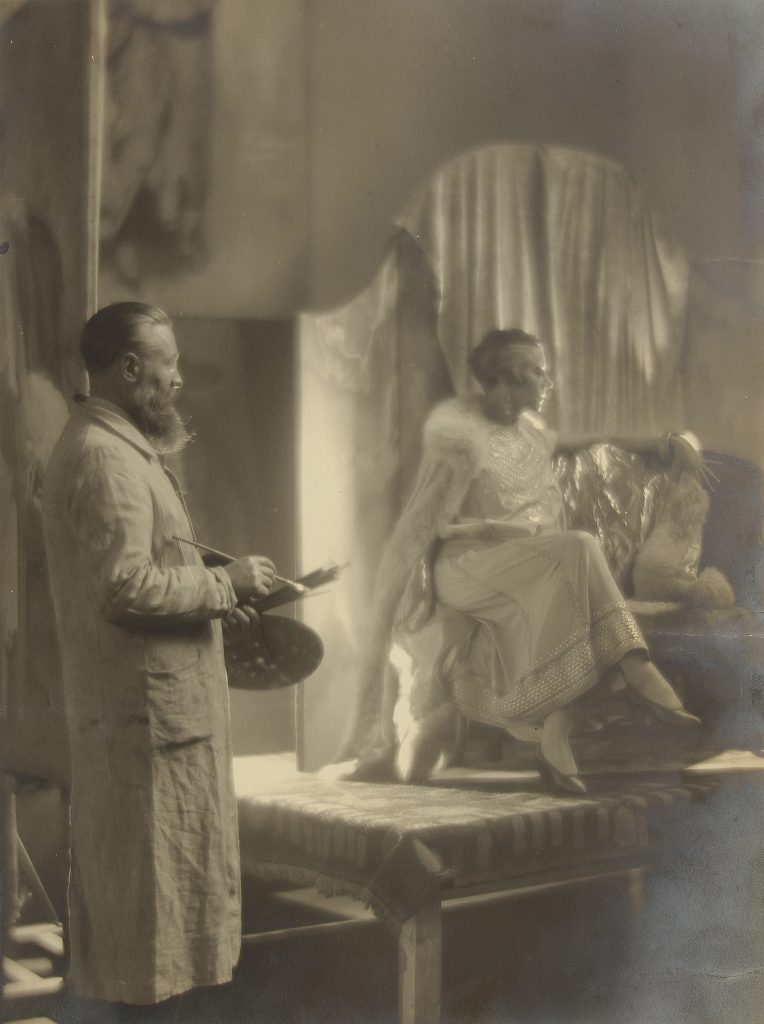 Kees van Dongen with designer and society lady Léa ‘Jasmy’ Jacob, his life companion between 1917 and 1924