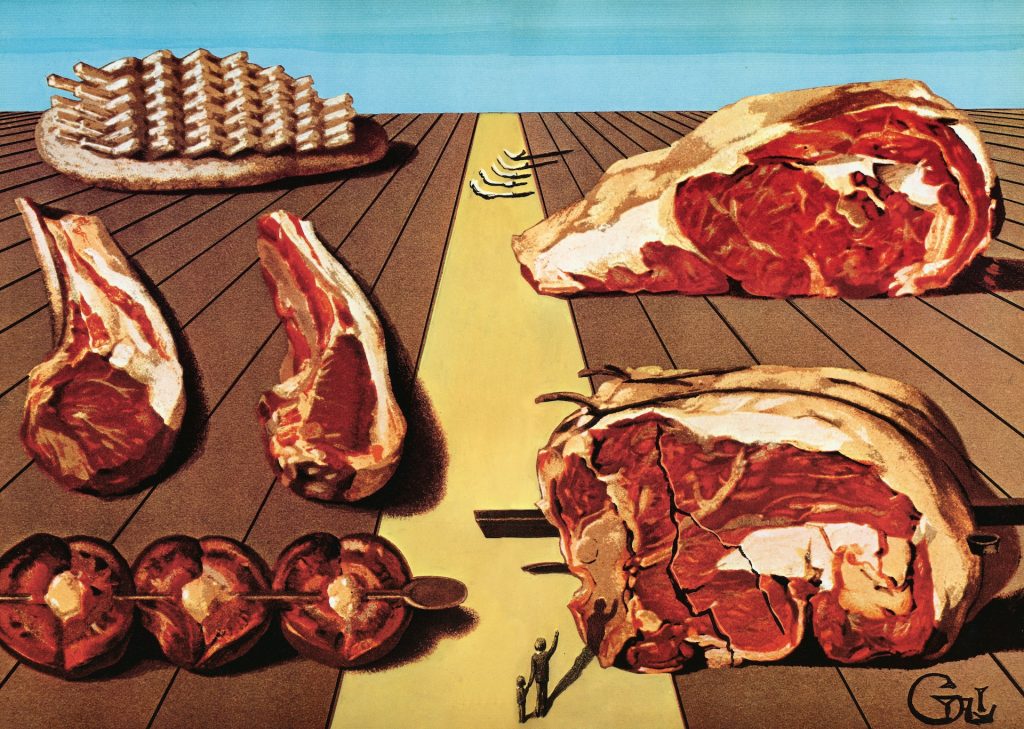 Salvador Dali, Sodomized Entrees, 1977