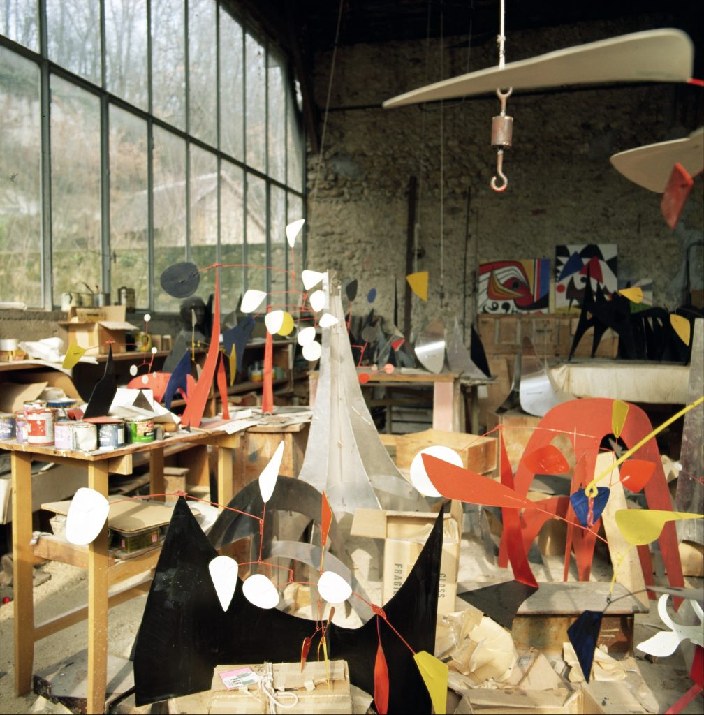 Alexander Calder's studio (photo) by French Photographer, (20th century); Private Collection