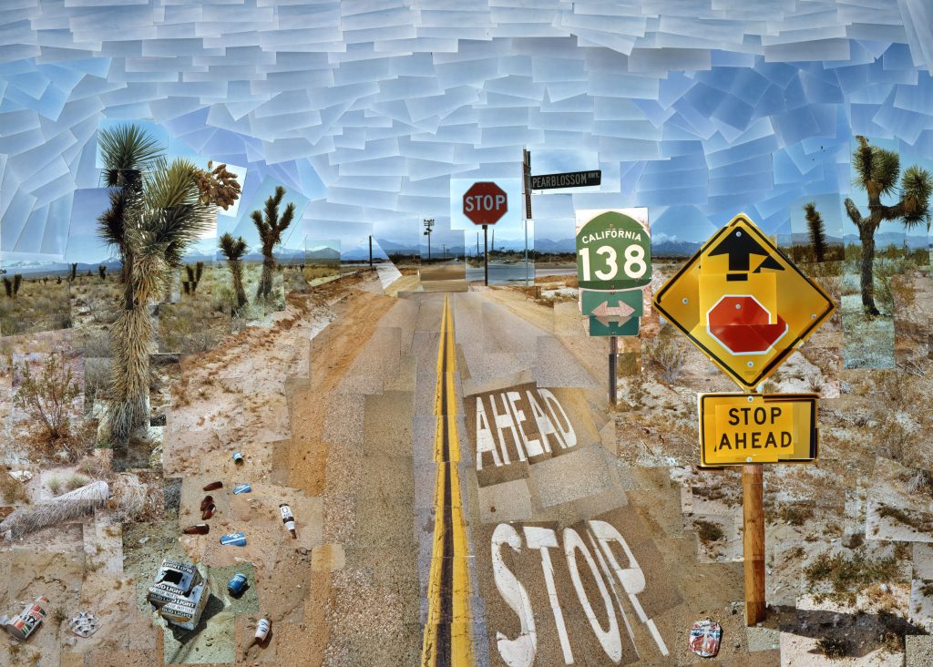 David Hockney, {{Pearblossom Highway, 11-18th April 1986, #2}} (1986), J. Paul Getty Museum, Los Angeles