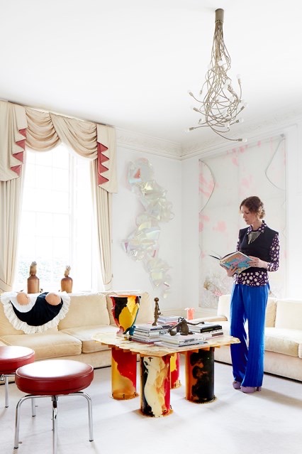 Valerie Napoleone in her house in Londen