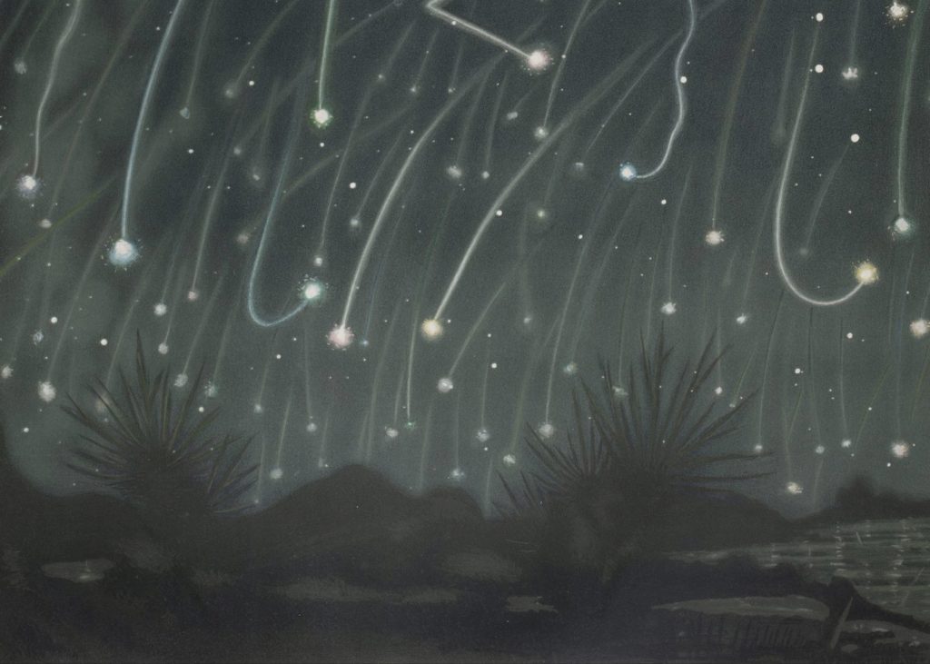 Étienne Léopold Trouvelot, “The November Meteors, from The Trouvelot Astronomical Drawings” 2006