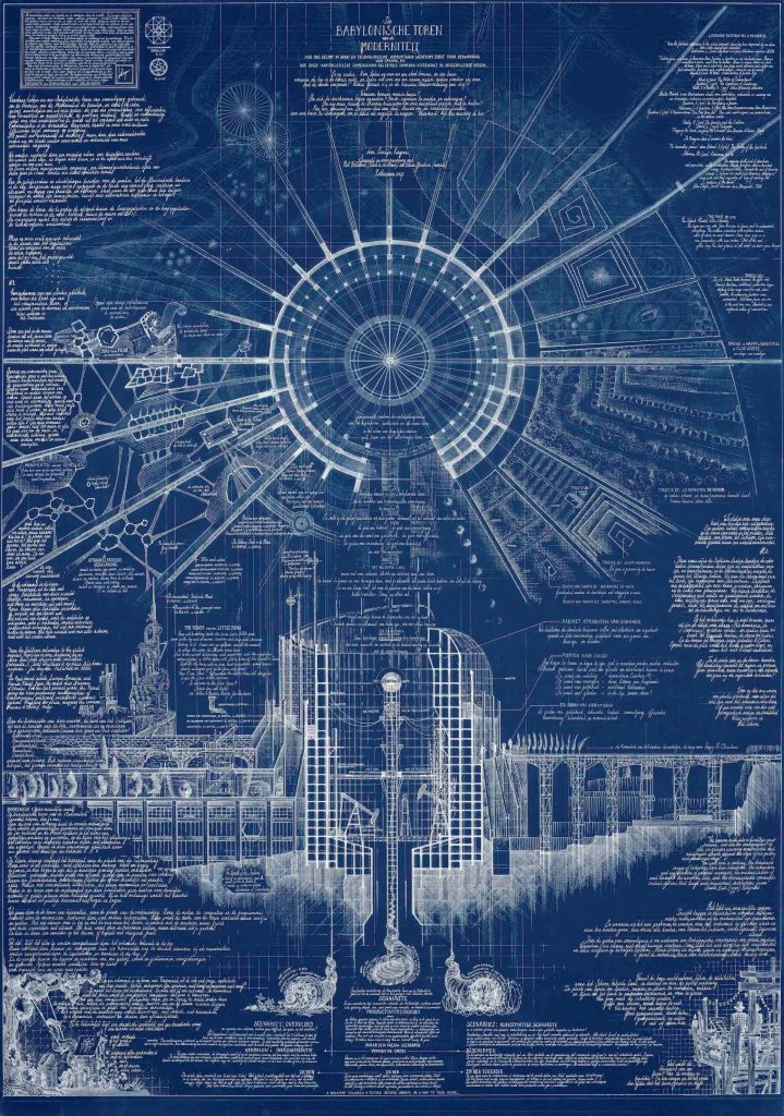 Carlijn Kingma, Blauwdruk van De Babylonische toren van de moderniteit, 2017