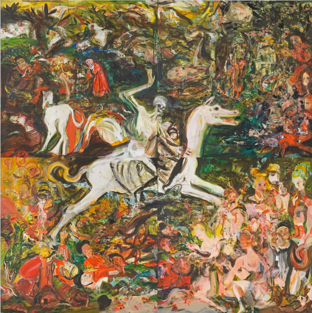 Cecily Brown, The Triumph of Death, 2019, olieverf op doek, 535 × 535 cm