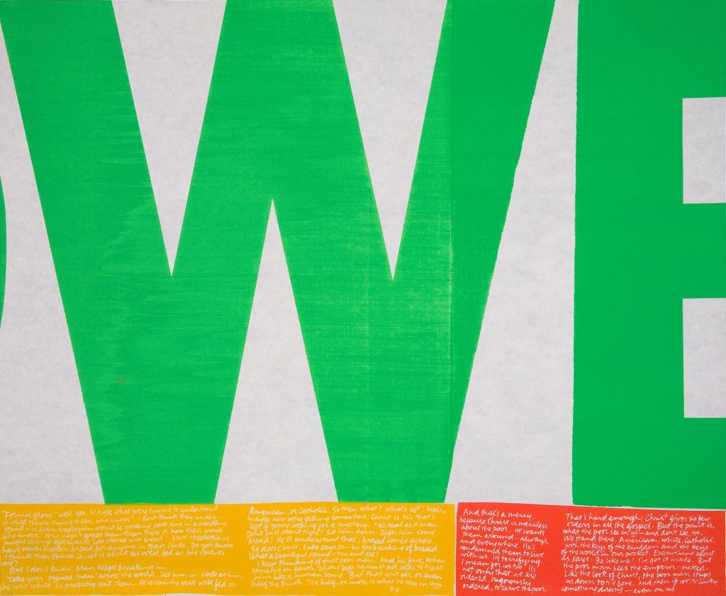 Corita Kent, power up (a, b, c ,d), 1965