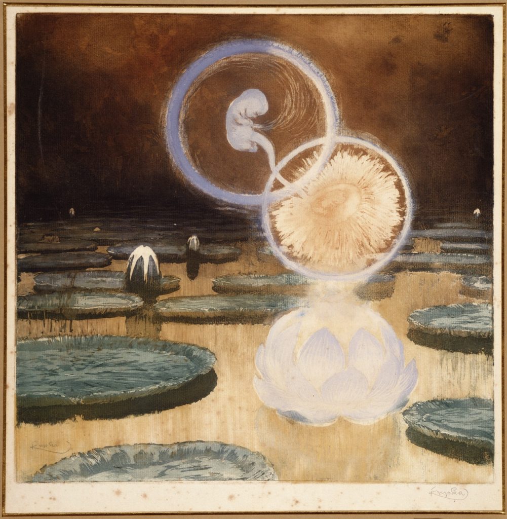 Frantisek Kupka, The Beginning of Life, Study of Foetus in the womb, 1900