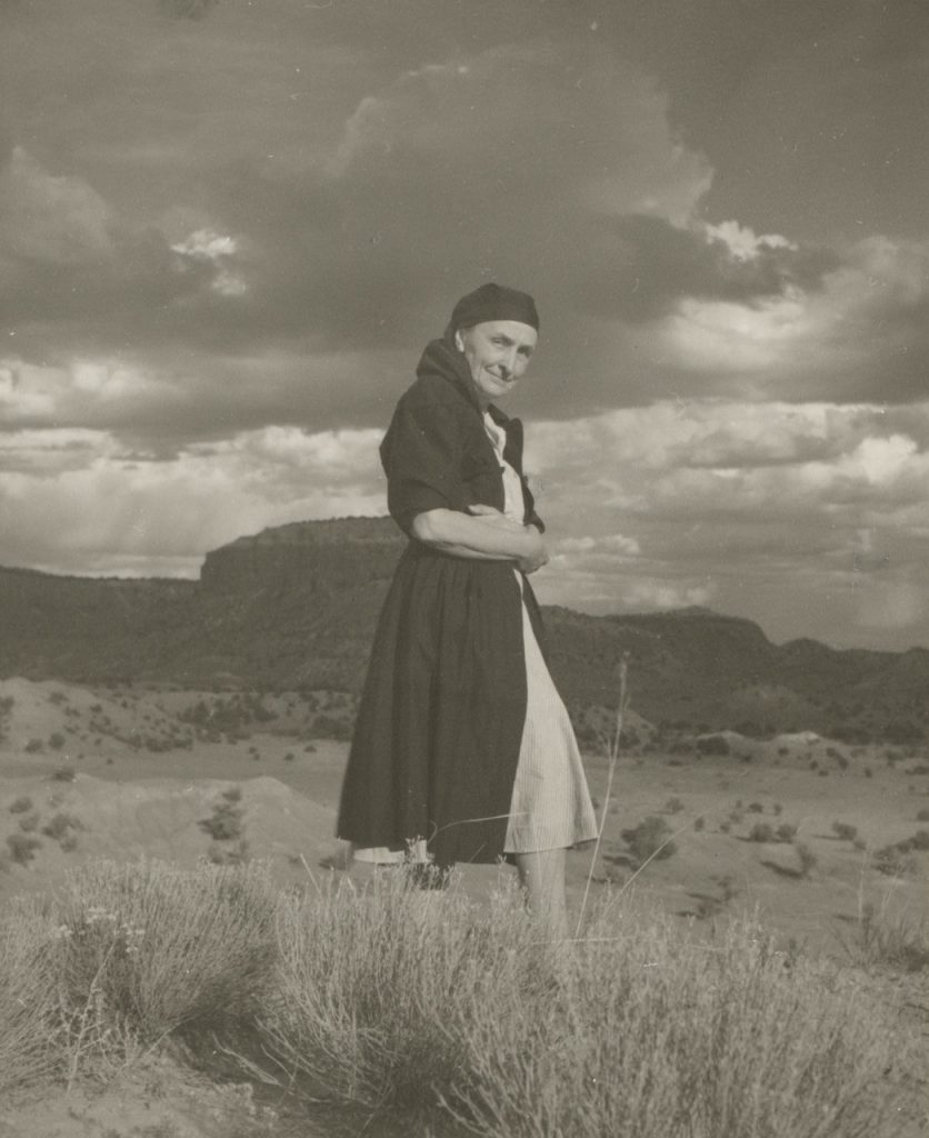 Unknown photographer, Georgia O’Keeffe, 1940-1960, gelatin silver print, 22.4 × 18.2 cm, Georgia O’Keeffe Museum, Santa Fe