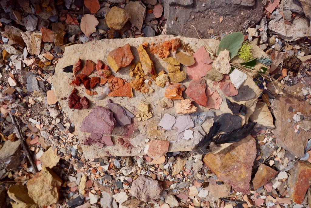 Heidi Gustafson, Near a rainbow rock place in Pacific Northwest mountains