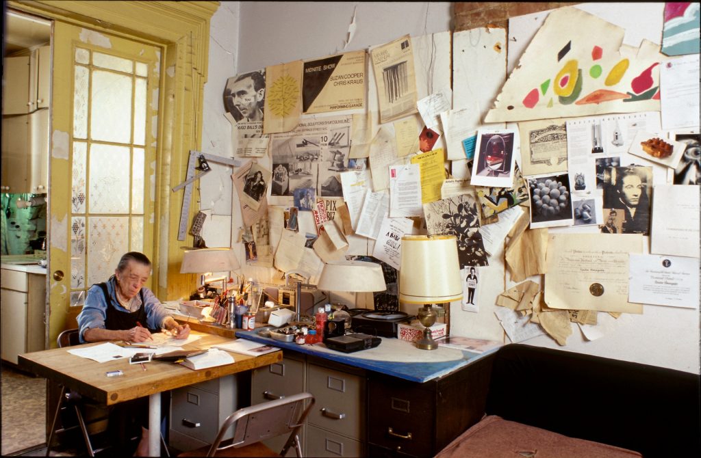 Louise Bourgeois in her NY Studio, ©Jean François Jaussaud, The Easton Foundation, New York