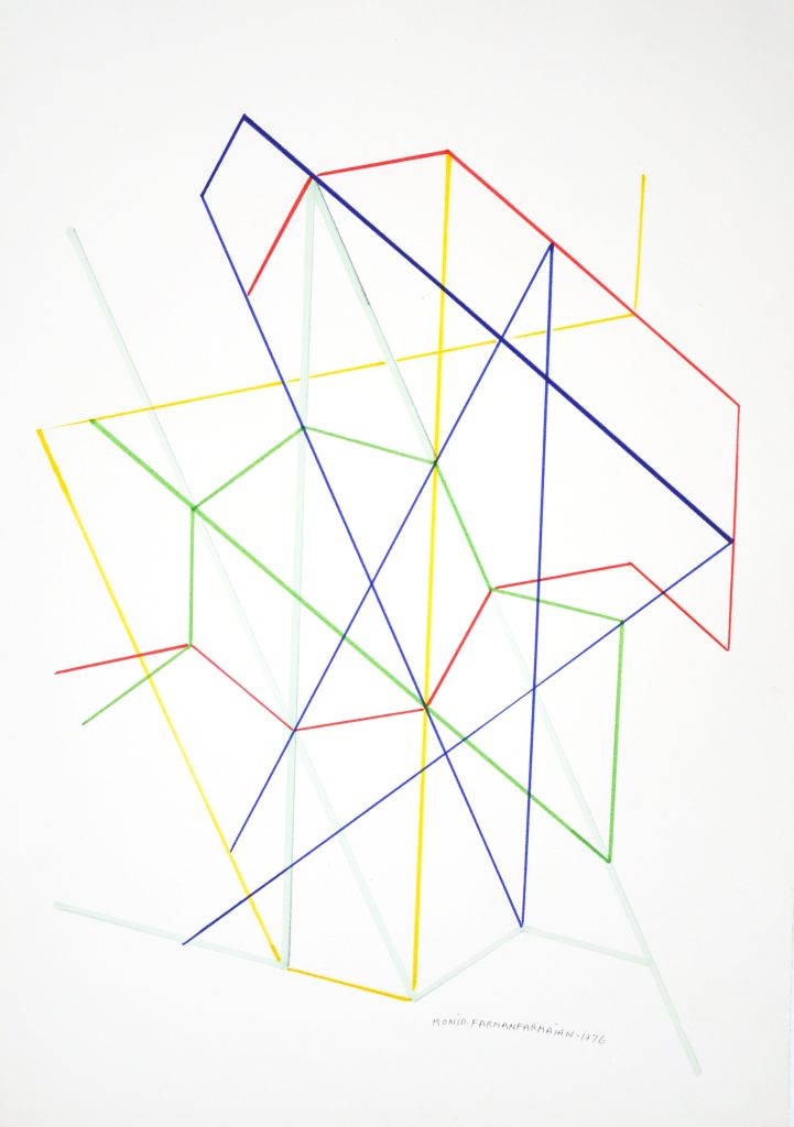 Monir Shahroudy, {{Variation of a Hexagon}}, 1976 | Courtesy of the artist and The Third Line