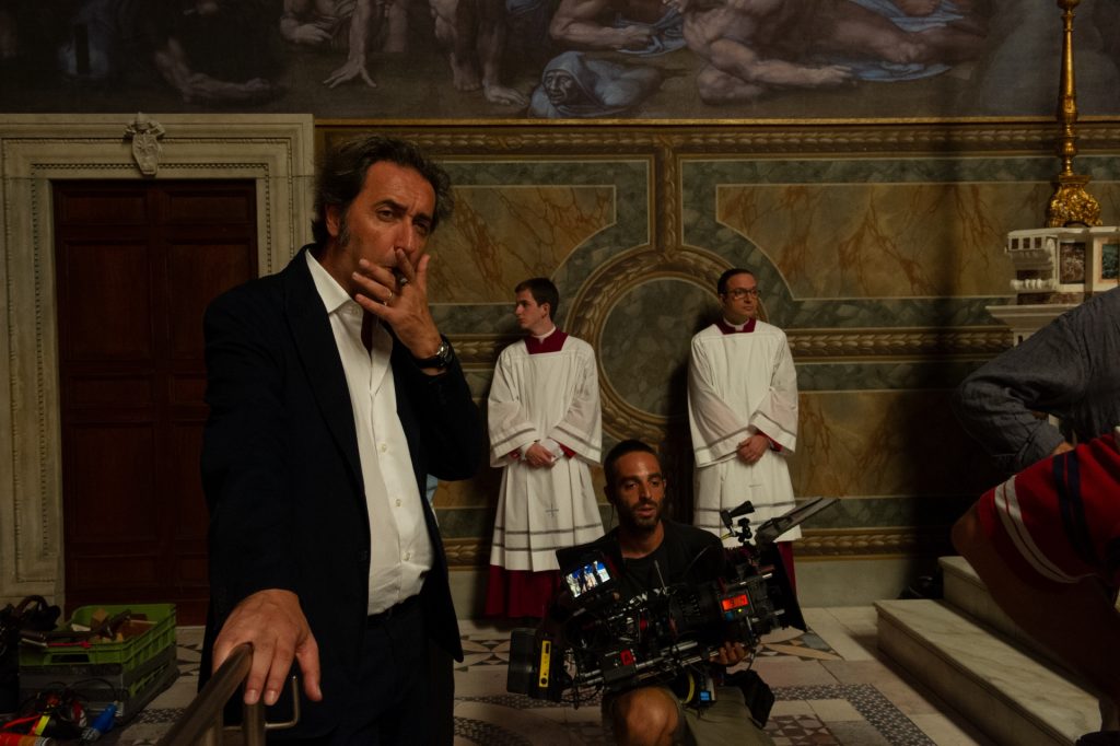 Paolo Sorrentino op de set van The Young Pope, foto: Gianni Fiorito