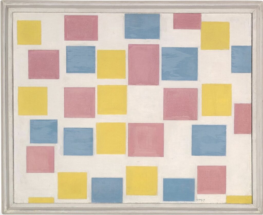 Piet Mondriaan, Compositie met kleurvlakjes, 1917, Museum Boijmans Van Beuningen, Rotterdam