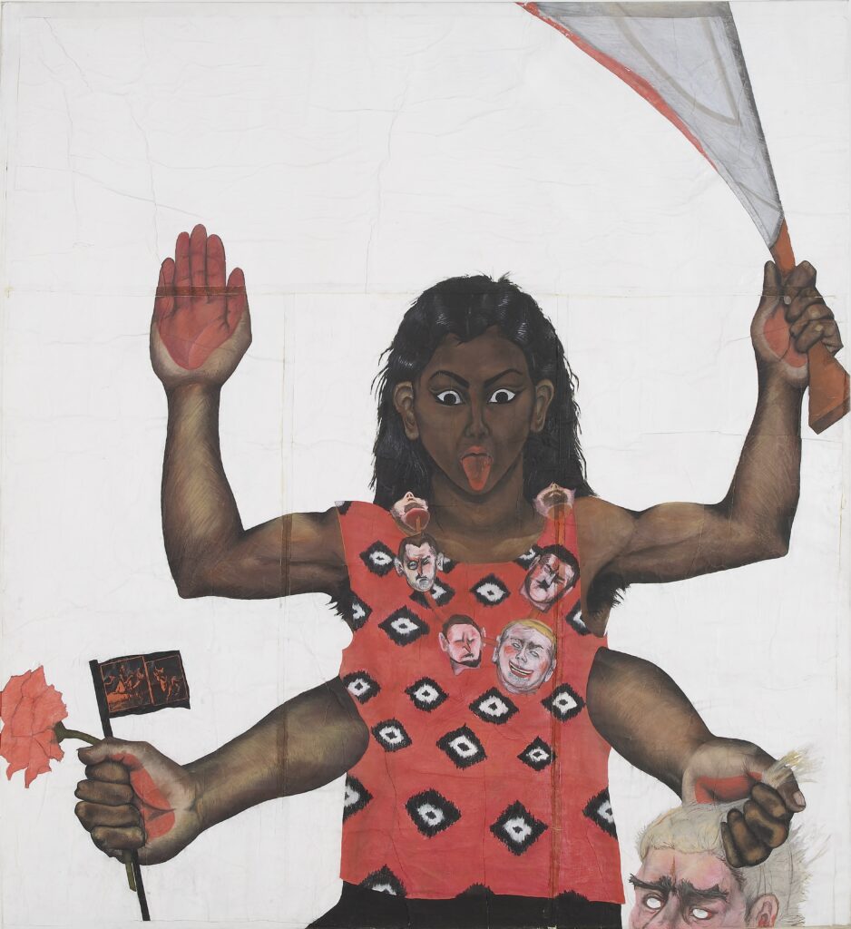 Sutapa Biswas, Housewives with Steak-knives, 1983-1985