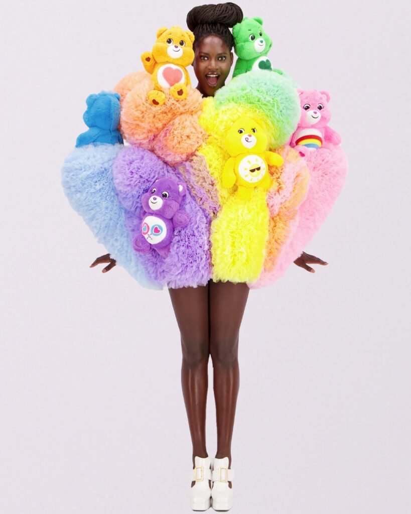 JimmyPaul, Multicolor Care Bear Dress, 2023. Courtesy of the artist
