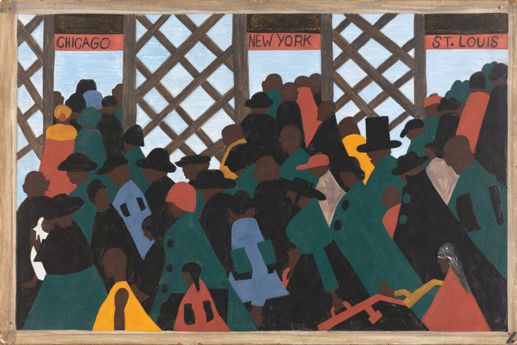 Jacob Lawrence, The Migration Series panel no. 1, 1940-1941