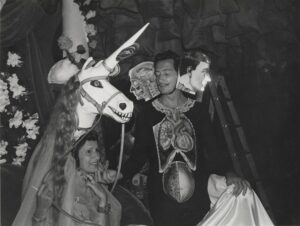 Salvador Dalí and Gala’s fundraiser party A Surrealist Night in a Surrealist Forest, 1941, Monterey