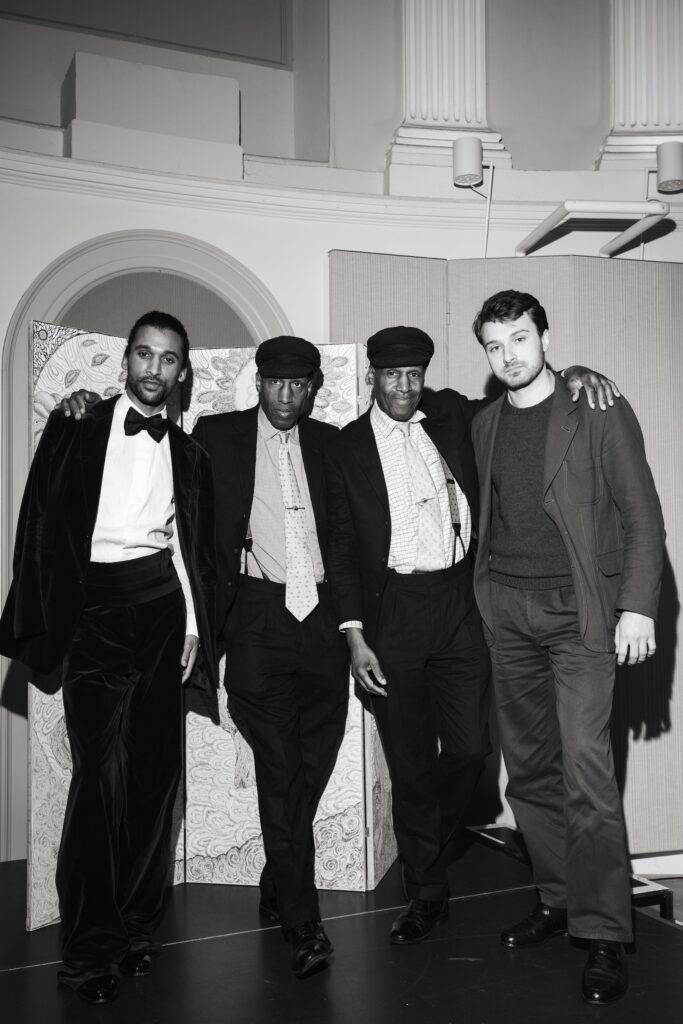 The Islington Twins at the Dinner Party of See All This with Jacquill Basdew (left) and Elias Asselbergs (right) | photo: Katerina Bezede