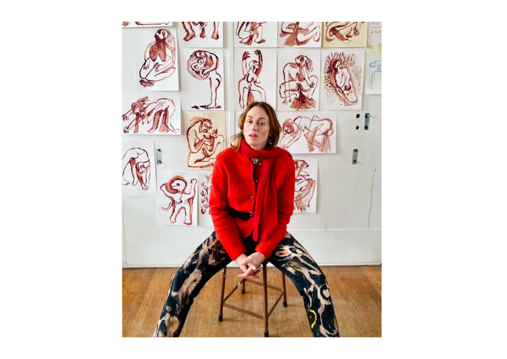 Eva Bartels in her studio