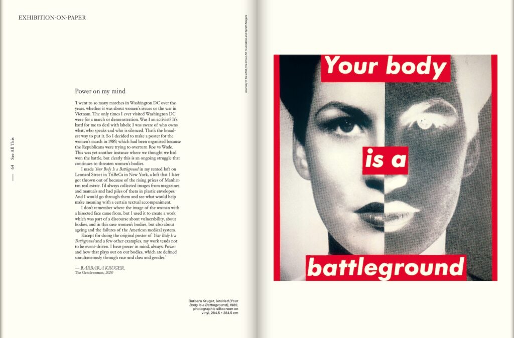 Marlene Dumas, Exhibition on Paper for See All This Art Magazine, issue 42