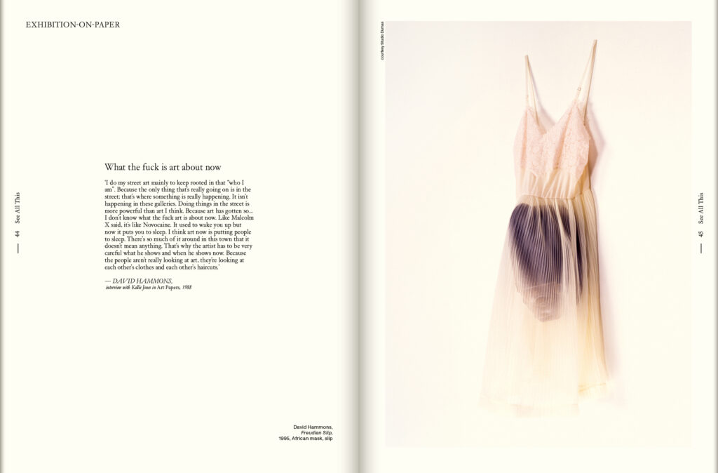 Marlene Dumas, Exhibition on Paper for See All This Art Magazine, issue 42