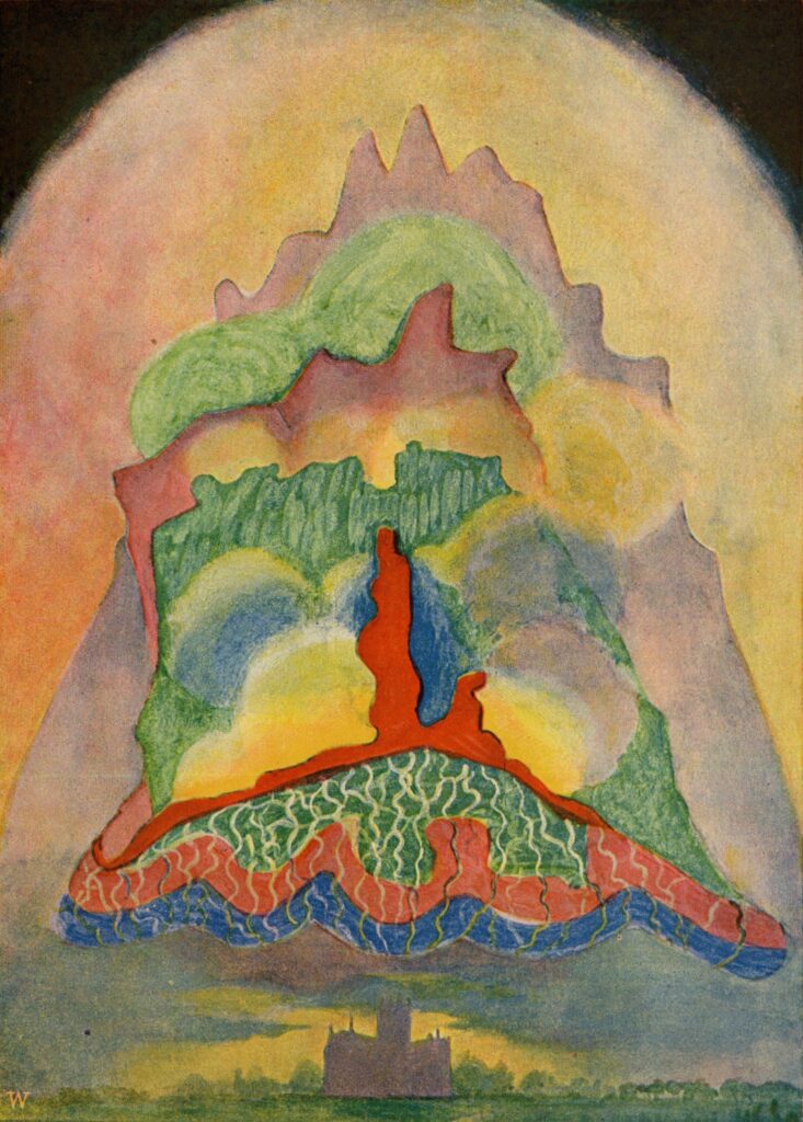 Eugenia MacFarlane Afbeelding van muziek van Wagner, 1901 Gepubliceerd in Annie Besant en Charles Leadbeater, Thought Forms, Kunstmuseum Den Haag