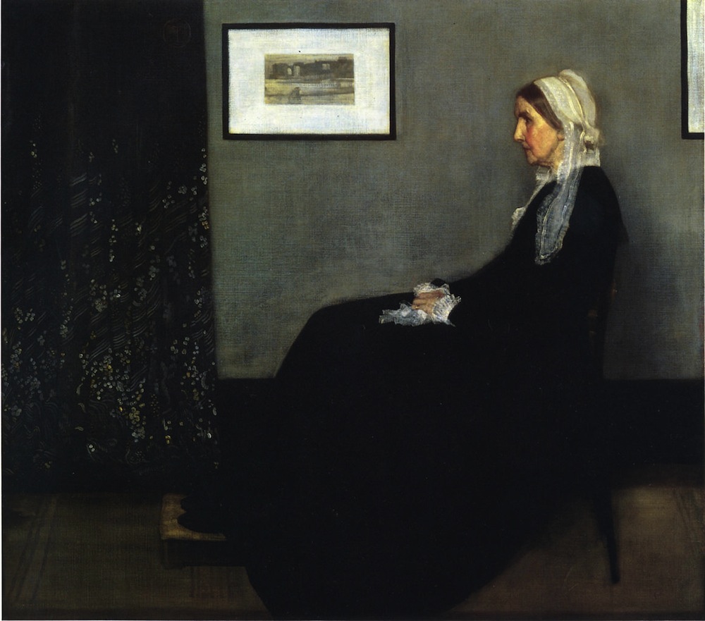 James McNeill Whistler, {{Portrait of the Painter's Mother: Arrangement in Grey and Black, No. 1}}, 1870-71, olieverf op doek, 144,3 x 162,5 cm, collectie Musée d'Orsay, Paris