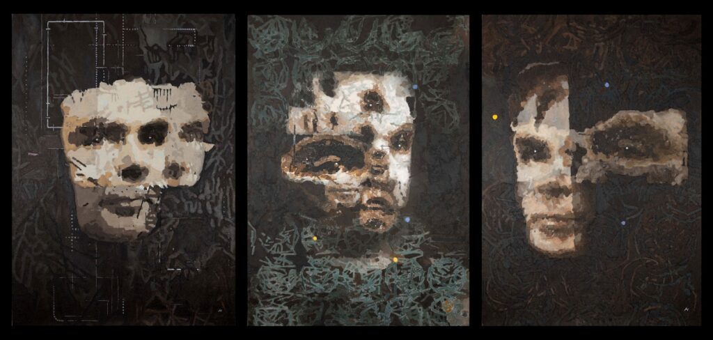 Ai-Da, Alan Turing as AI God, 2024