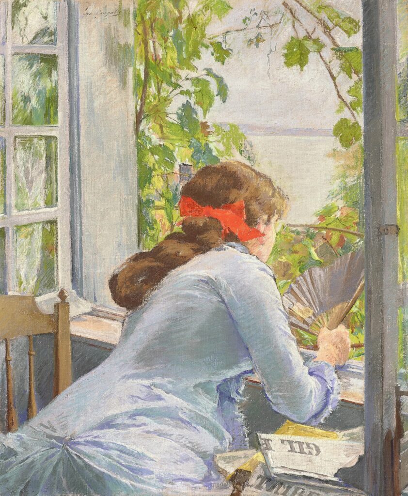 Eva Gonzalès, Aan zee (Honfleur), 1881-1882, pastel op doek, 46,3 × 37,2 cm, privécollectie. Foto: © 2022 Christie’s Images Limited