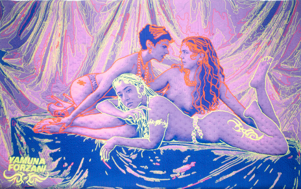 Yamuna Forzani, The Delights of Sappho, 2023, textiel, katoen, viscose