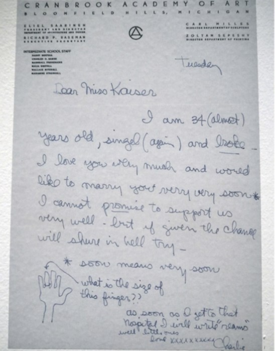 Charles Eames’ proposal letter, 1941