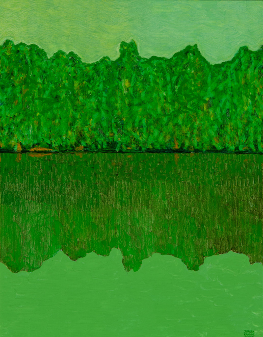 Jeroen Krabbé, Suriname River at Danpaati II, 2006, olieverf op doek