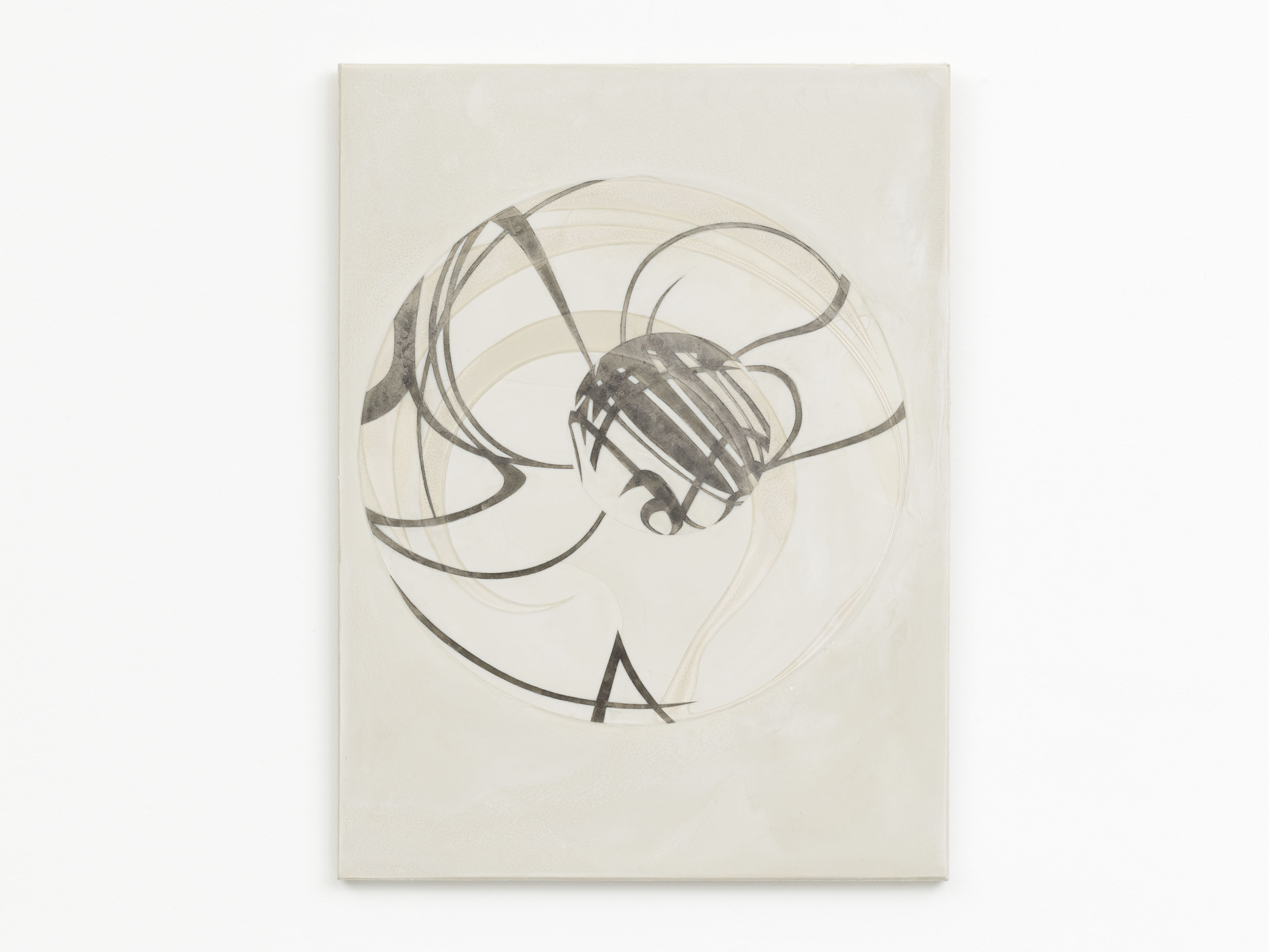 Domenico Bianchi, Untitled, 2009, wax and palladium-leaf on linen on fiberboard, 80 x 60 cm